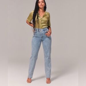 Abercrombie & Fitch Sky Blue Straight Leg Jeans